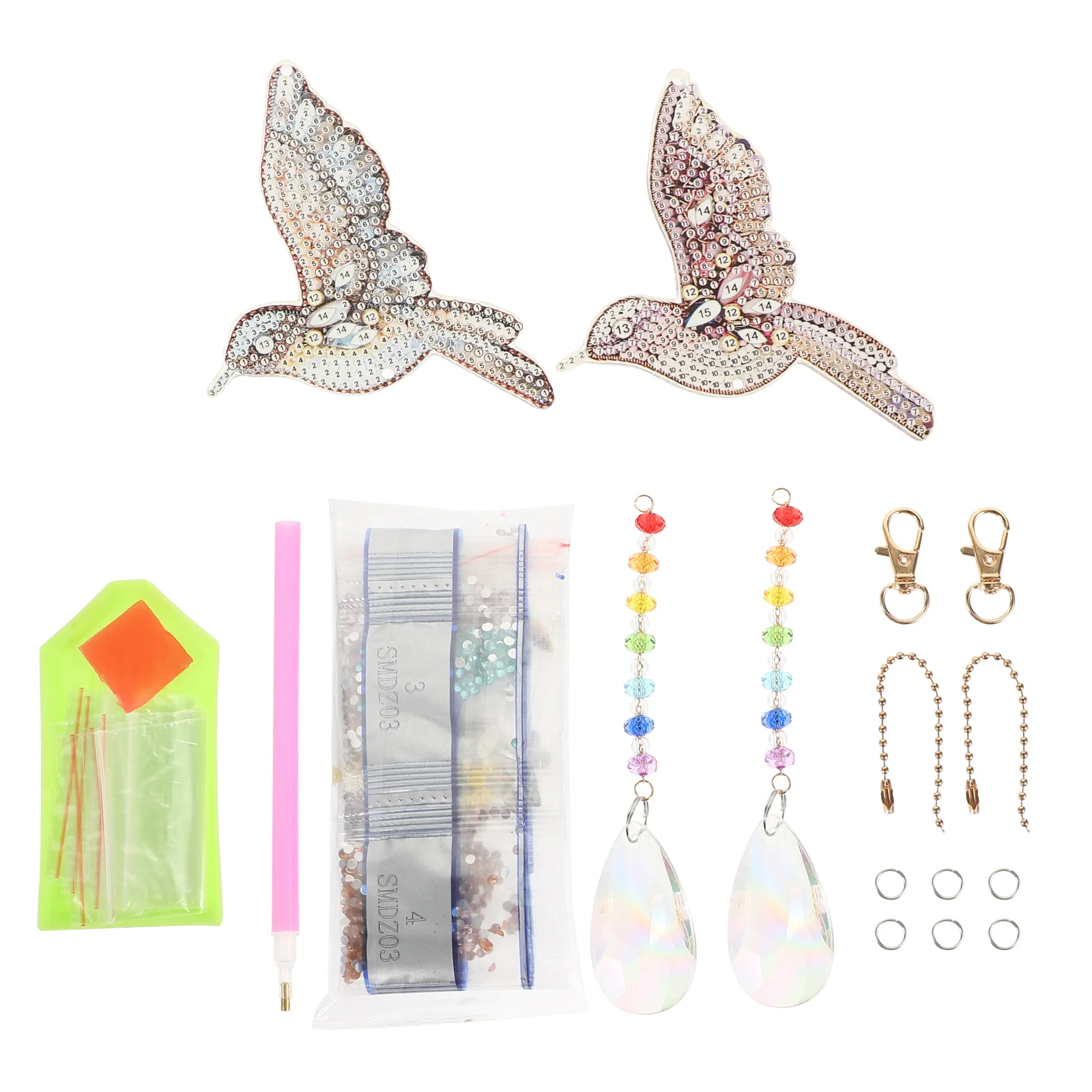 

Diamond Suncatcher Painting Crystal Kit 5D Wind Rhinestone Window Chime Diy Hanging Drawing Wall Windbell Prism Full Drill