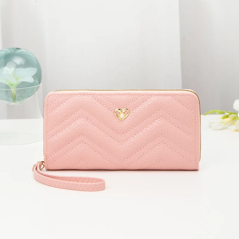 

New 2022 Trend Fashion Luxury Leather Wallets Women Long Zipper Coin Purses Clutch Wallet Female Money Credit Card Holder
