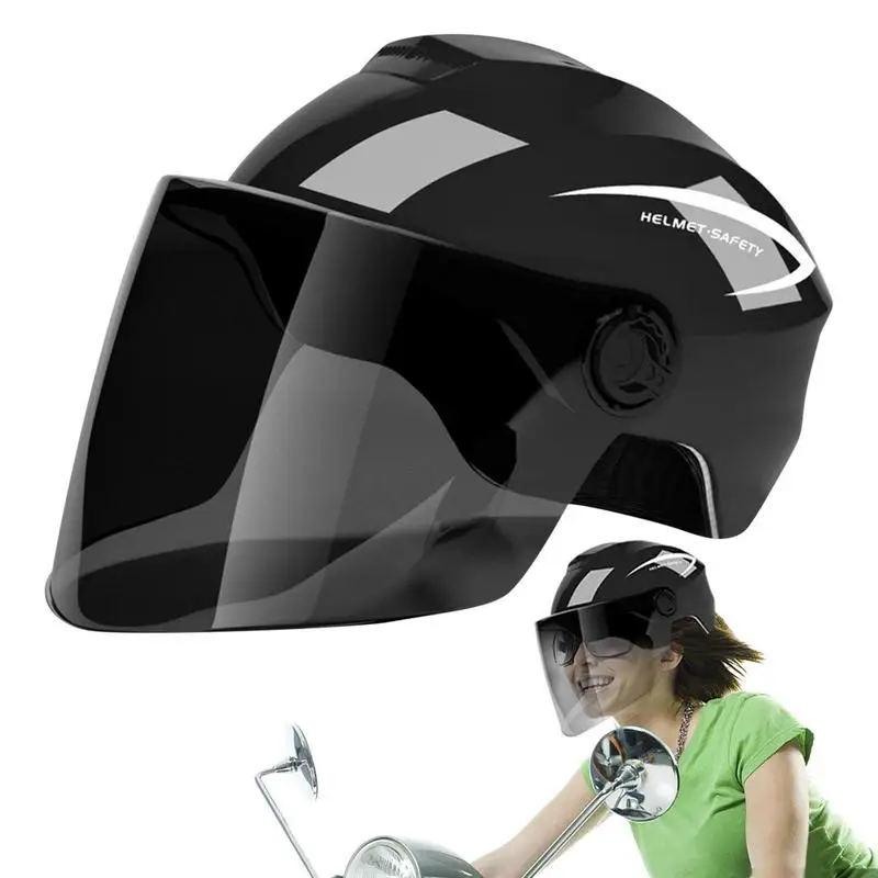 

Дышащие защитные шлемы с открытым лицом для мотоскутера, для мужчин и женщин, Всесезонная одежда, аксессуары для велосипеда