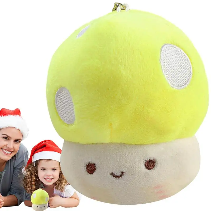 

Плюшевая милая кукла-брелок в виде гриба, мягкая игрушка-животное, плюшевый и Сжимаемый гриб с мягкой тканью и наполнителем