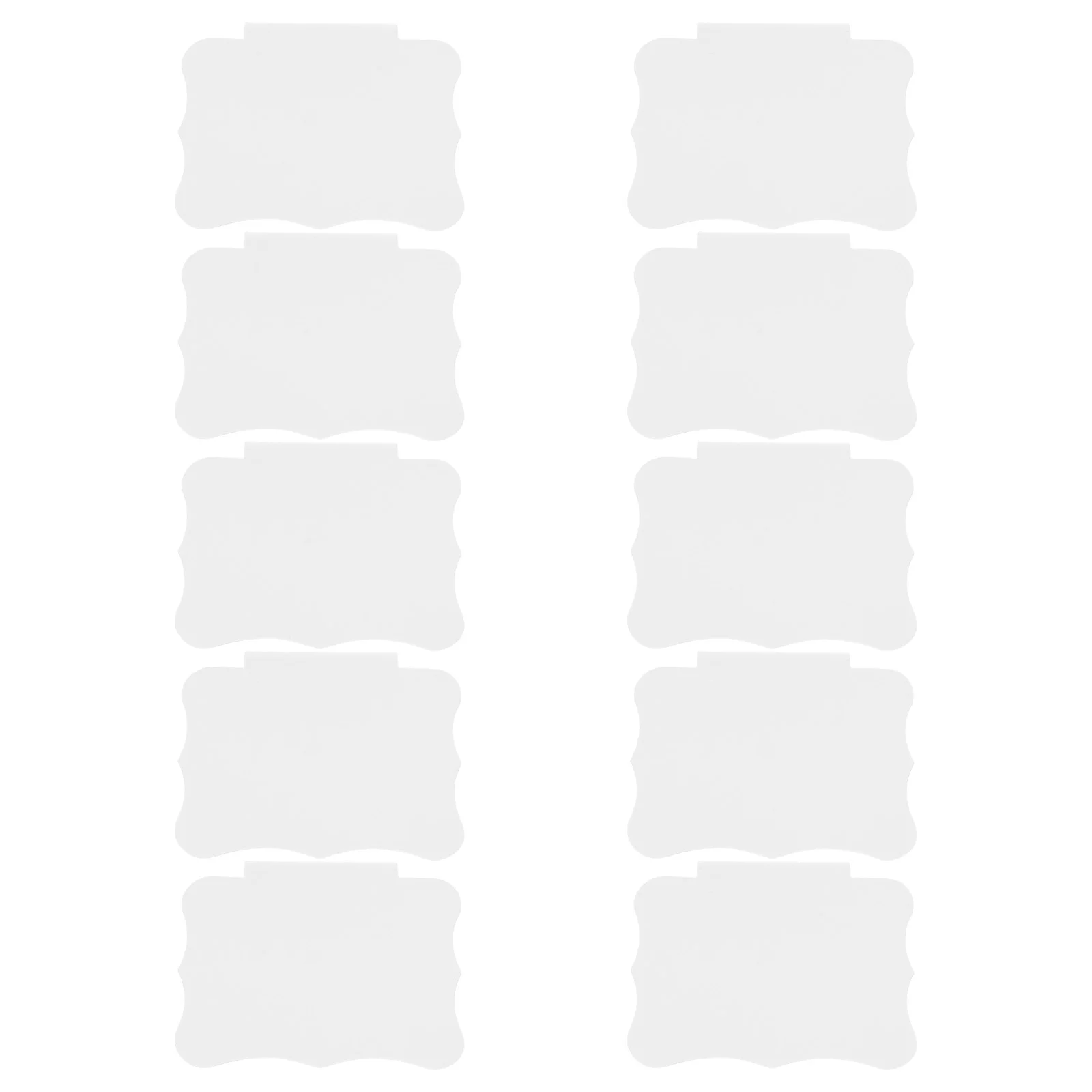 10 Pcs Hanging Label Holder PVC Clips Re-writable Price Blackboard Basket Labels Holders Clip-on Chalkboard Erasable