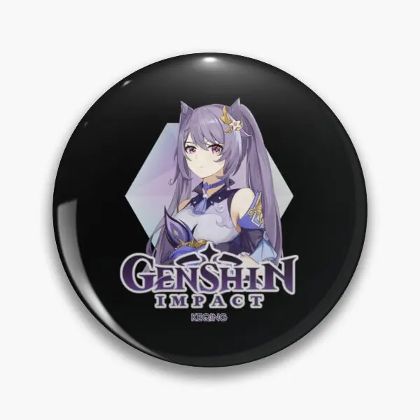 

Genshin Impact Keqing 3 Genshin ударопрочная мягкая Металлическая Булавка для лацкана модные ювелирные изделия для женщин мультяшный любимый декоративн...
