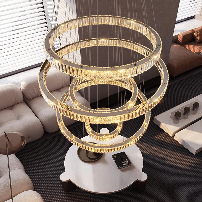 

Modern bedroom LED crystal chandelier living room lighting crystal light hotel decoration interior ceiling crystal lamp