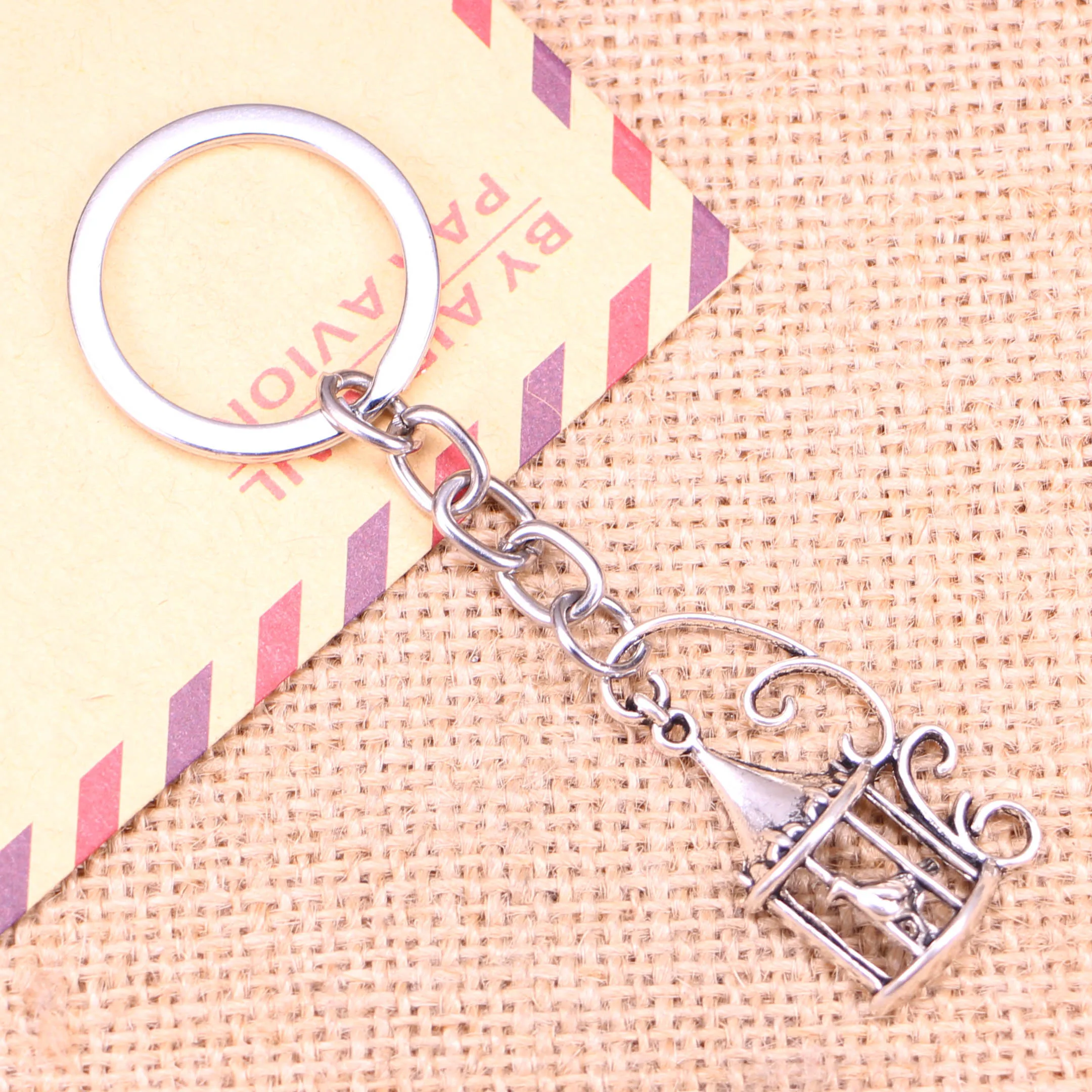 

20 шт. новый модный брелок 34x2 0 мм Подвески DIY мужские ювелирные изделия автомобильный брелок кольцо-держатель сувенир для подарка