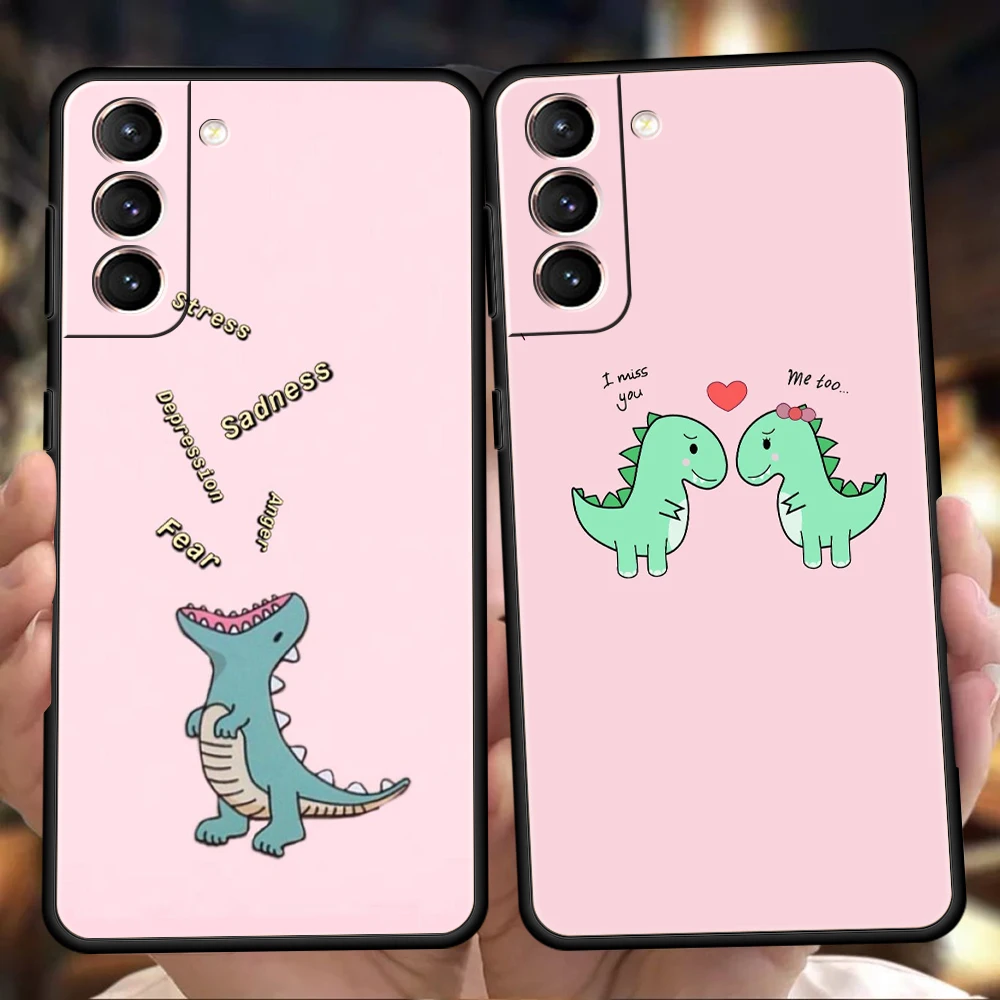 

Dinosaur Case for Samsung Galaxy S22 S20 S21 FE Ultra S10 S9 M22 M32 Note 20 Ultra 10 Plus 5G Silicone Phone Cover Fundas Coque