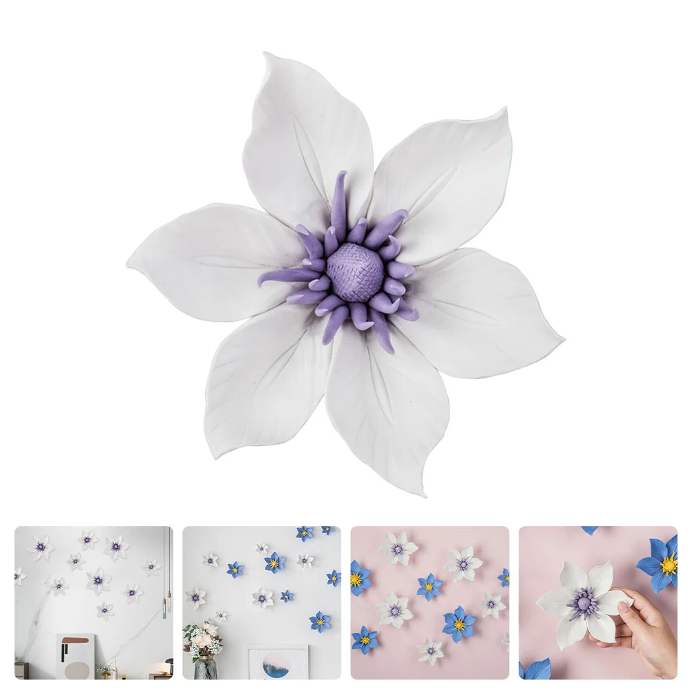 

Inspirational Wall Decor 3d Porcelain Flowers 3d Flower Wall 3d Flower Hanging Decor Rustic Floral Sculpture