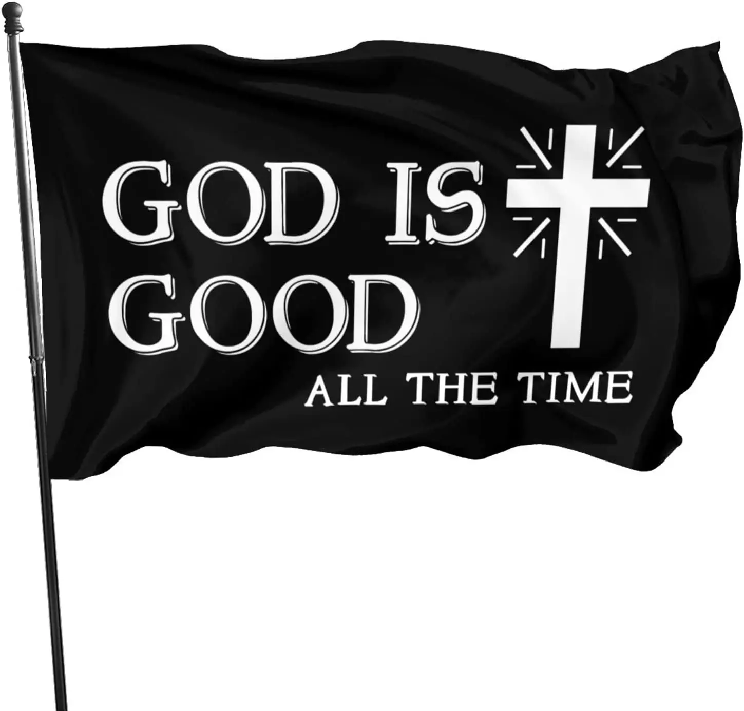 

Христианский флаг «Бог хороший», 3 Х5 флагов для дома, декоративный двор, роскошный наружный баннер