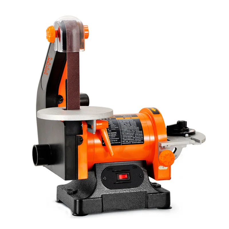 1x5 Woodworking Multi-Function Abrasive Disc Sanding Belt Machine, Double Table Grinding And Rust Removal Polishing Machine