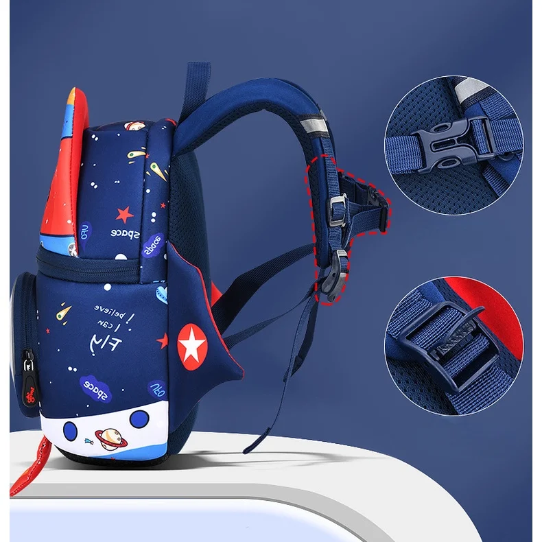 Popular Girl Cute Mushroom Rabbit Boy Space Rocket Cartoon Backpacks New Children Dinosaur Preschool Small Bags In Kindergarten