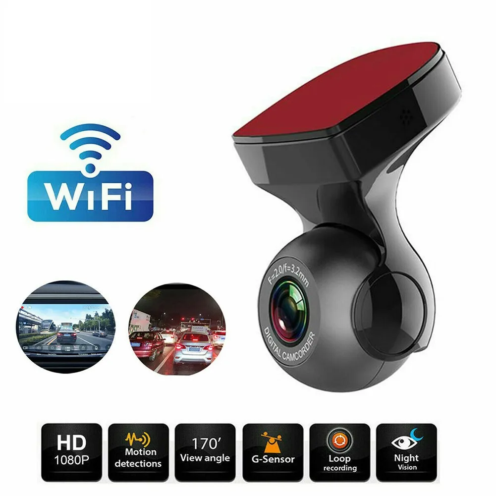 

Автомобильный видеорегистратор Full HD 1080P с ночным видением, USB, Wi-Fi, акселерометром