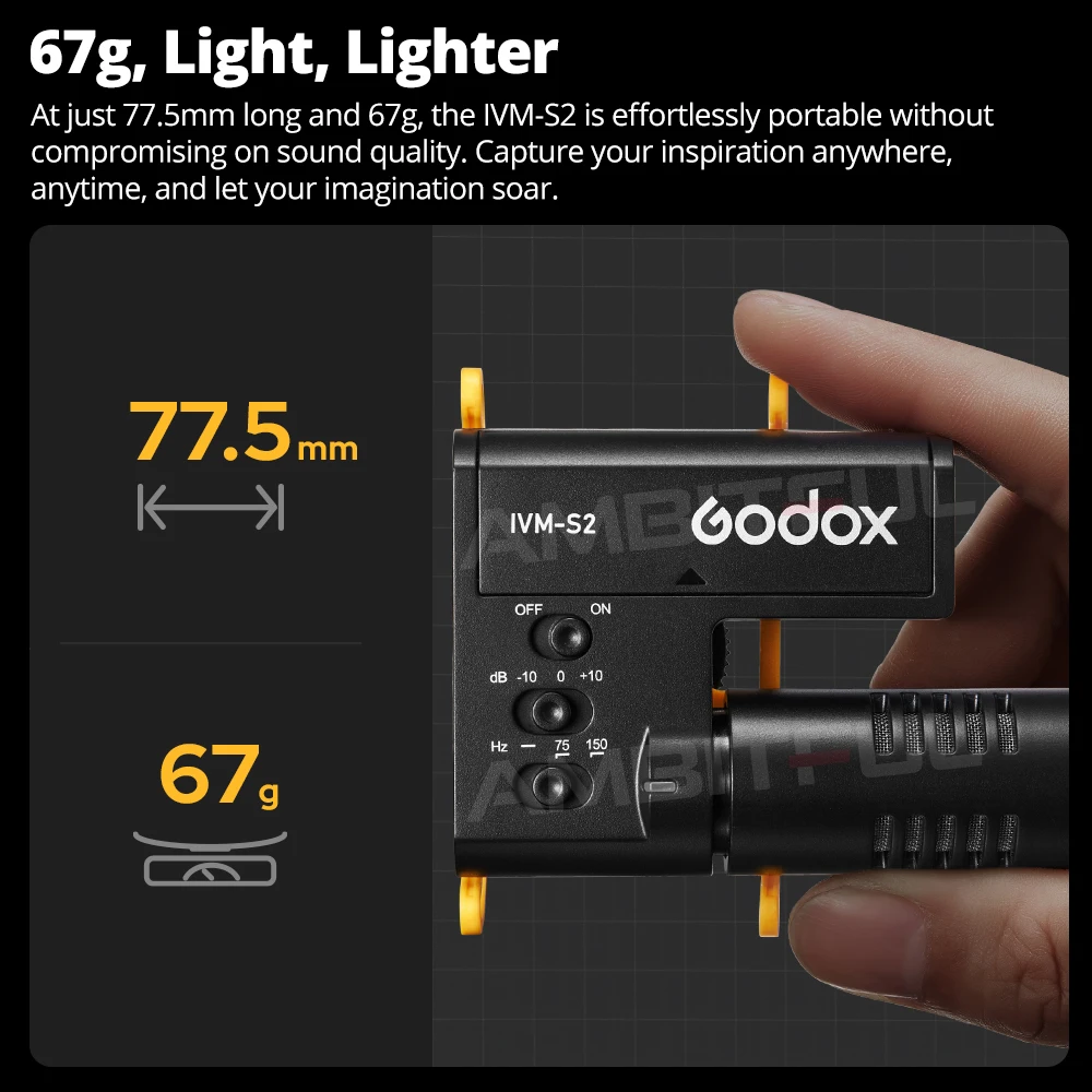 Микрофон GODOX IVM-S2 gun