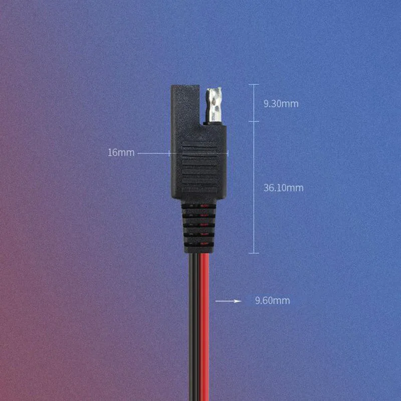 18AWG 10 см SAE Штекерный удлинитель кабеля питания провод для самостоятельной сборки