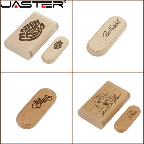 Деревянные флэш-накопители JASTER Pen Drive USB 2.0 128 ГБ