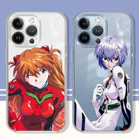 neon genesis evangelion clear phone case for iphone 11 12 13 pro max 6 6s 7 8 plus xs 12 13 mini x xr se 2020 cover ayanami rei