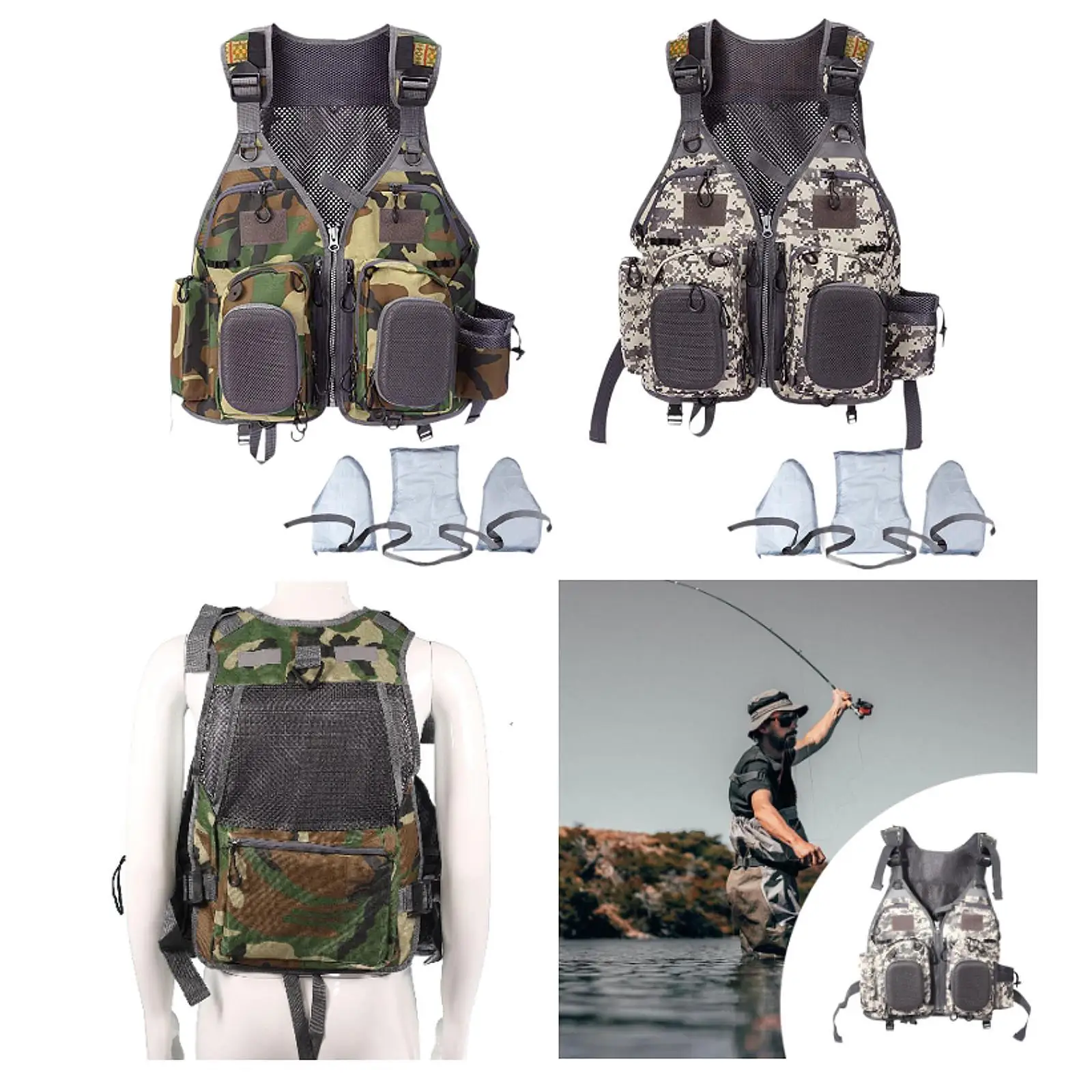 Спасательный жилет для рыбалки портативный рыболовный водных видов спорта