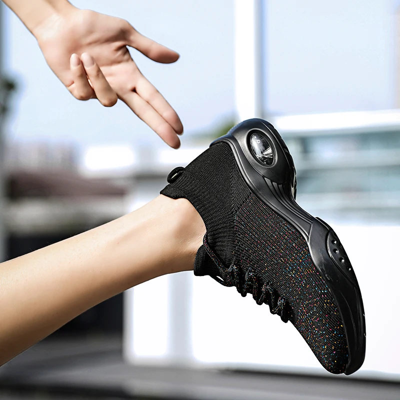 Women's sneakers comfortable, breathable, wear-resistant, non-slip tennis sneakers, air cushion, thick bottom, heightened