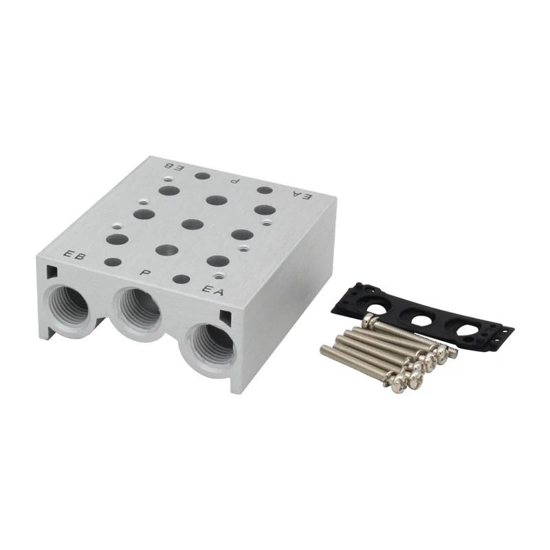 Серия SS5Y5-20 5-портовый корпус электромагнитного клапана Портовый коллектор для