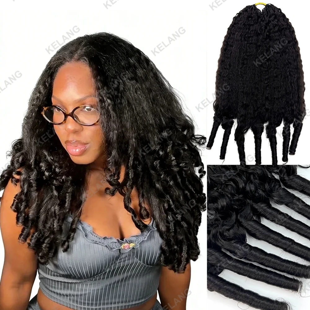 Kinky Straight Burmese Curly Feather Crochet Human Hair Coily Knotless Crochet Braids Hair Bulk Crochet Miracle Crochet Hair
