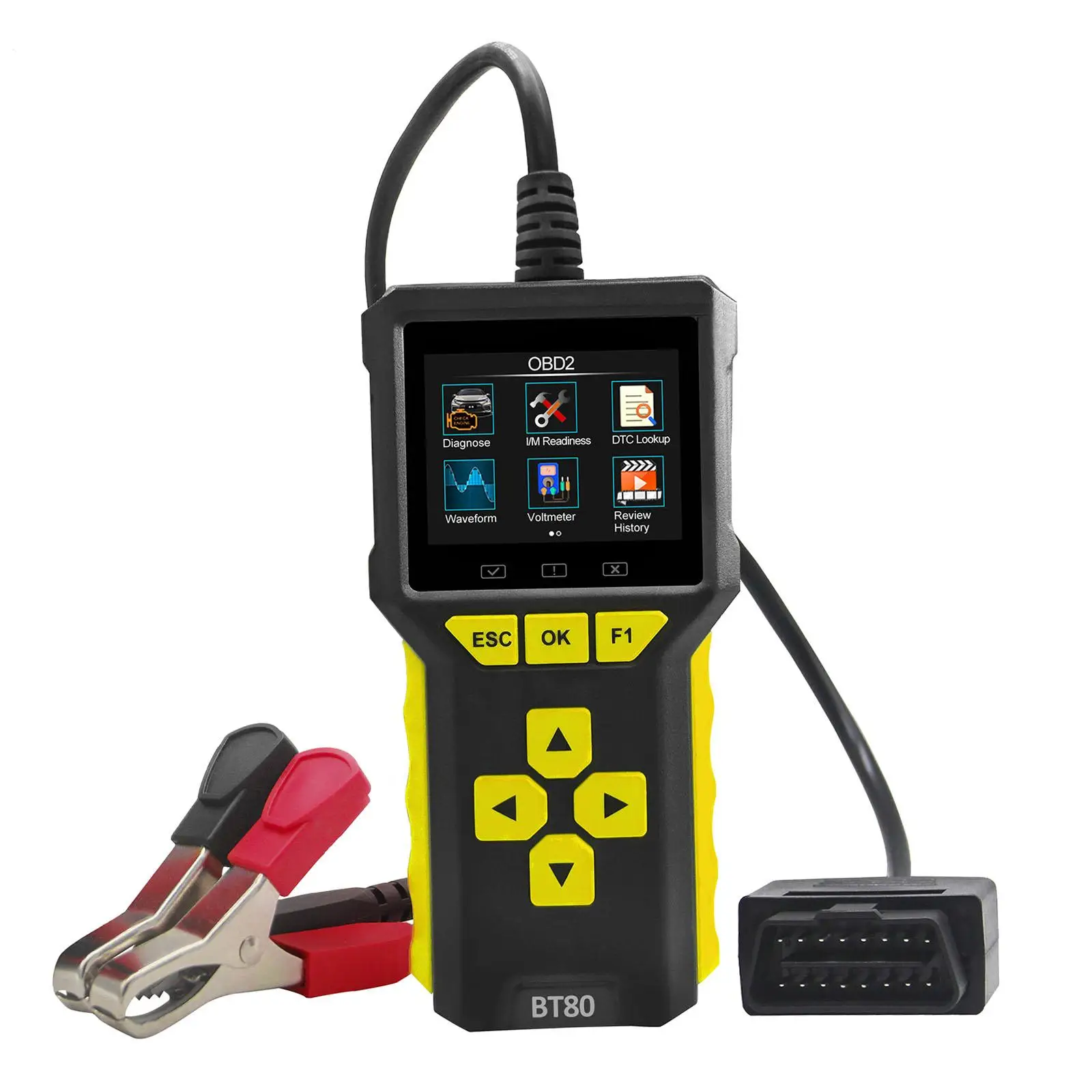 2 в 1 Автомобильный сканер OBD2 с цветным экраном