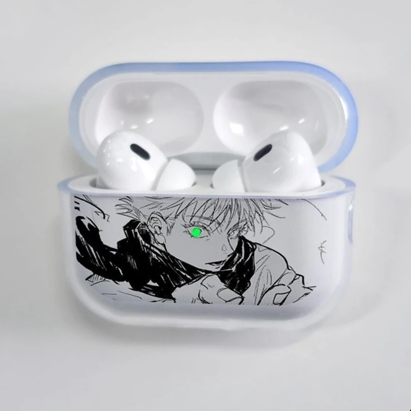 Фото Чехол для наушников Japan Anime Jujutsu Kaisen GojoSatoru для AirPods 4, 3, 1, 2 Gen, защитный чехол для AirPods Pro3 Pro №5