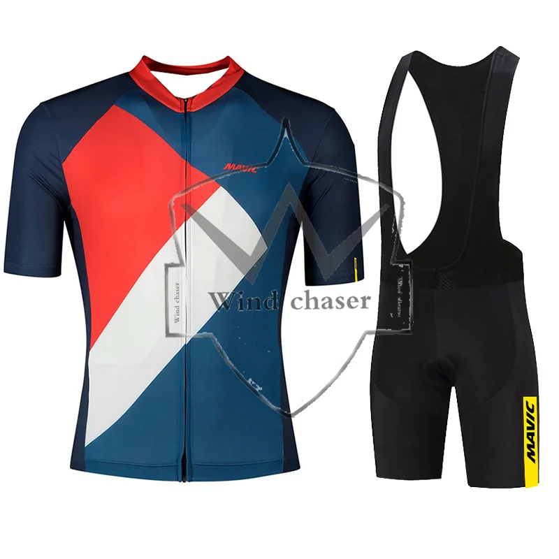 

2023 Men Short sleeve Jersey Sets Ropa Ciclismo Hombre Summer Cycling Clothing Triathlon Bib Shorts Suit Bike Uniform MAVIC