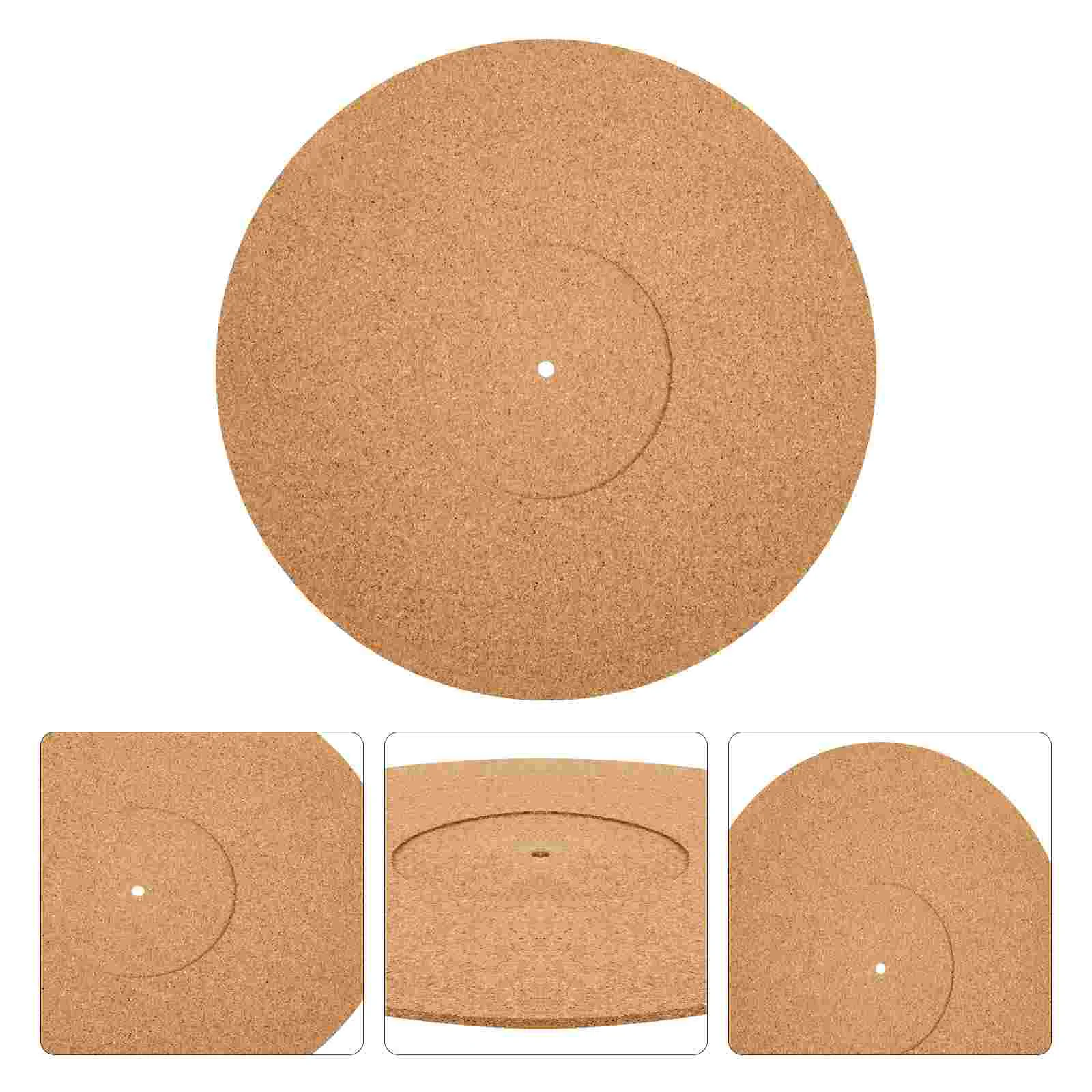 

Mat Turntable Cork Record Disc Rubber Slipmat Decoupling Platter Protective Pad Supplies
