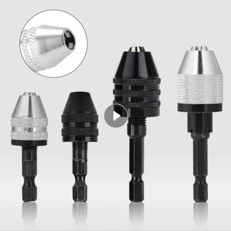 

Drill Chuck Keyless Screwdriver Impact Driver Adaptor Electric Micro Motor Clamp Mini Chuck Fixture Hex Shank Drill Bits Adapter