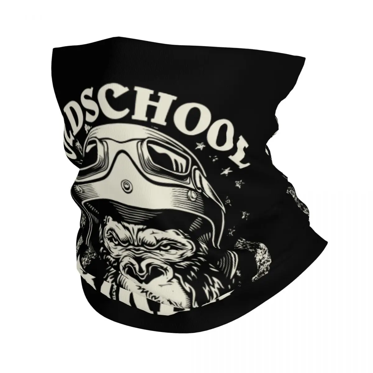 Мотоциклетная бандана Old School винтажная с принтом гориллы Балаклава волшебный