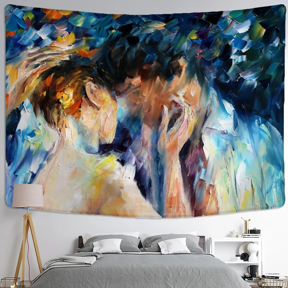 Картина маслом на теле гобелен стену Психоделическое искусство богемное фоновая