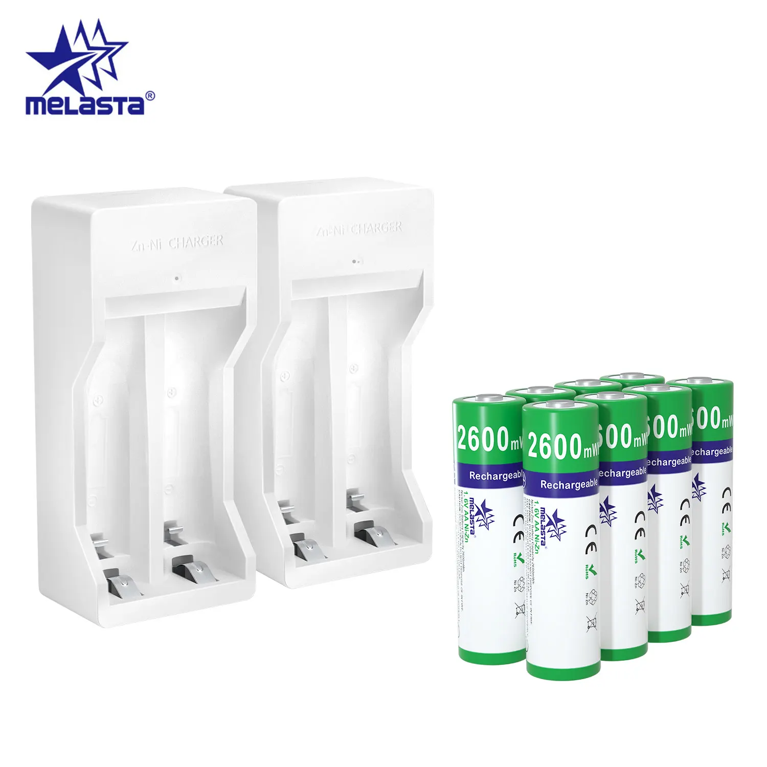 

AA NIZN 1,65 V 2600mWh аккумуляторная батарея подарок USB зарядное устройство 2A Ni-батарейки для игрушек MP3 камера CD плееры