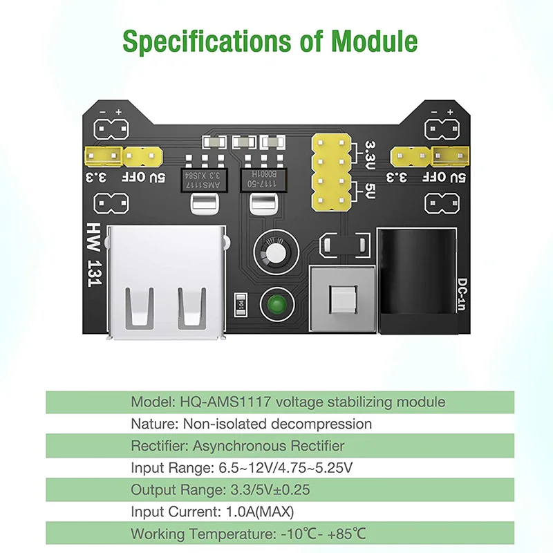 6 шт. встроенный понижающий модуль питания 5 0 в ма