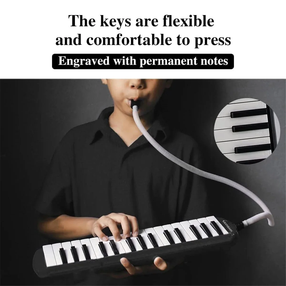 Miwayer 32-клавишная Гармошка Melodica Фортепианная Клавиатура С Футляром Портативный