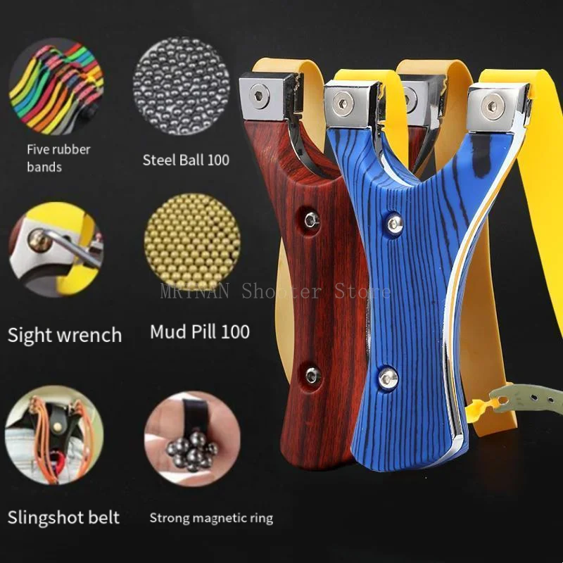 

Рогатка с резиновой лентой, портативная катапульта из сплава для охоты и спорта на открытом воздухе, игровые аксессуары