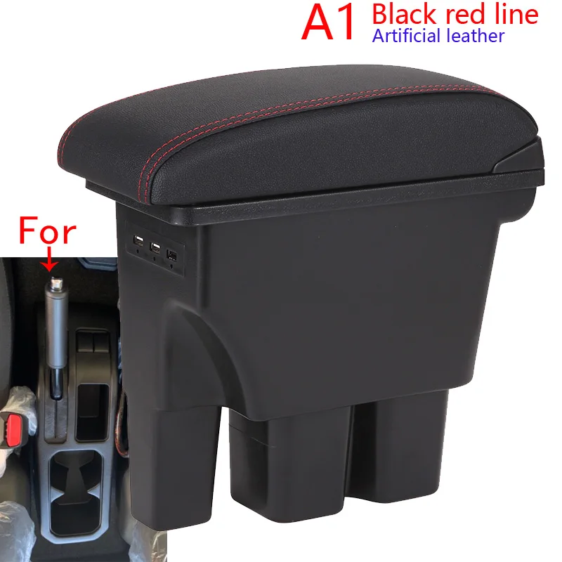 

Подлокотник Suzuki Jimny JB74 2018-2025, Кожа PU/пластик ABS, Автомобильный Подлокотник, Ящик Для Хранения