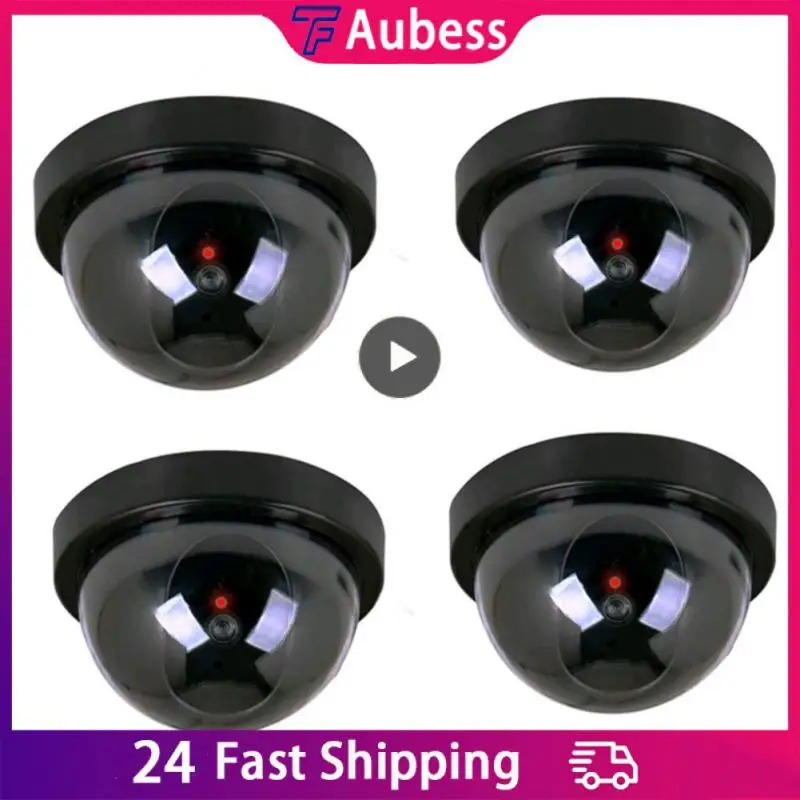

Simulation Camera Fake Dome Camera CCTV Security Camera Indoor With Flashing Red Dummy LED Light Fake Surveillance Camera