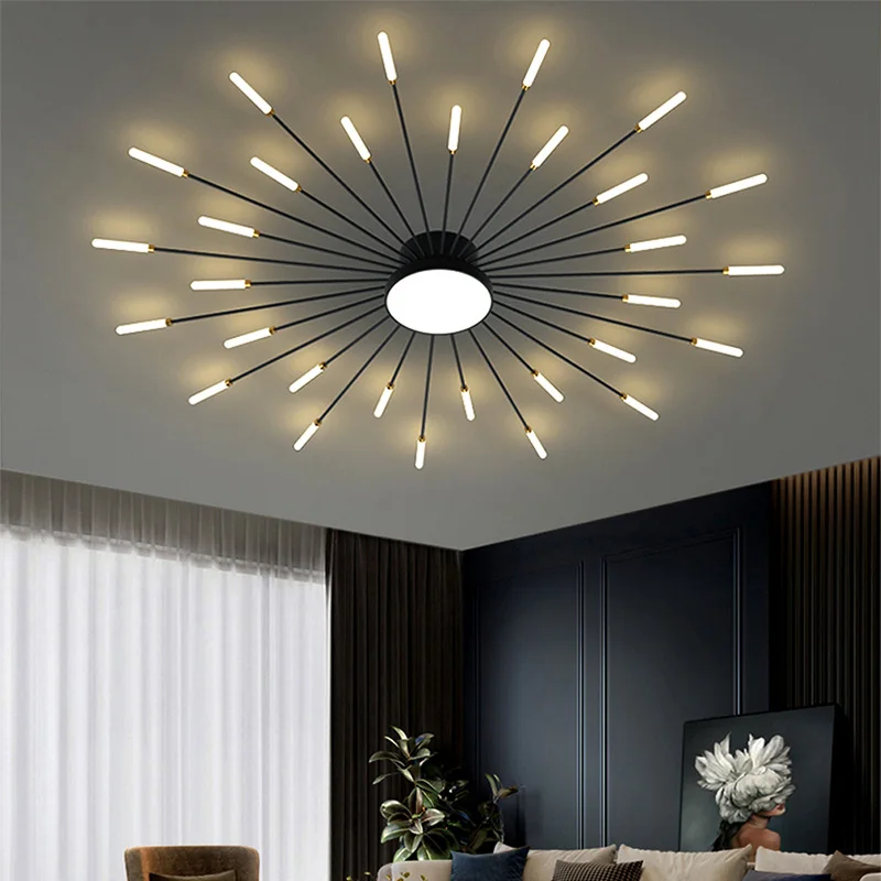 

Modern LED Ceiling Lights Chandelier Indoor Lighting For Bedroom Hall Living Dining Room Acrylic Sunflower Decor Ceiling Lamps