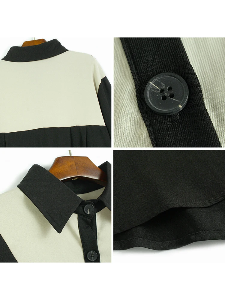 Женская свободная рубашка с длинным рукавом Повседневная универсальная