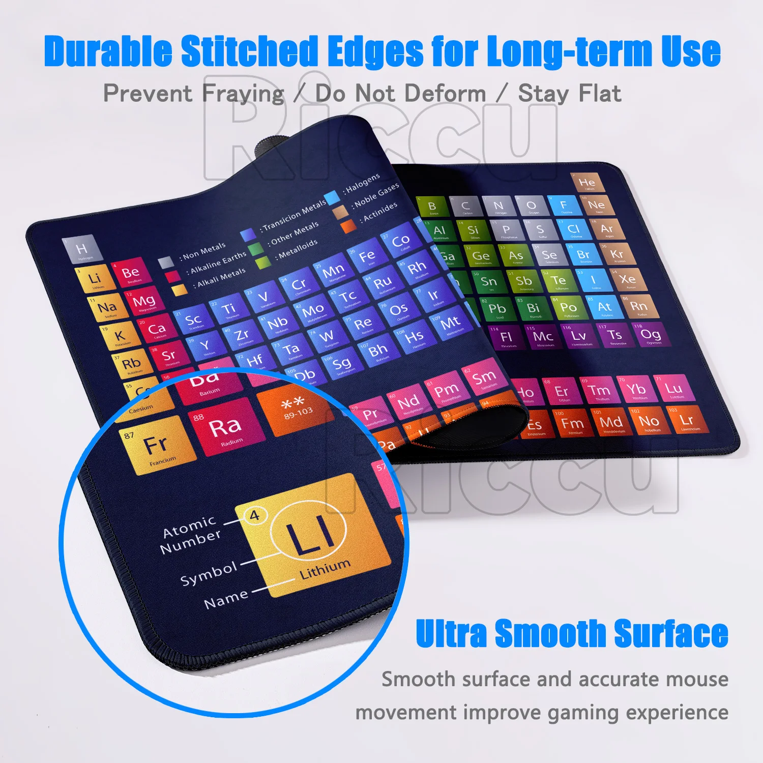 Игровой коврик для мыши 900x400 большой с периодической таблицей Chemical Elem xxl