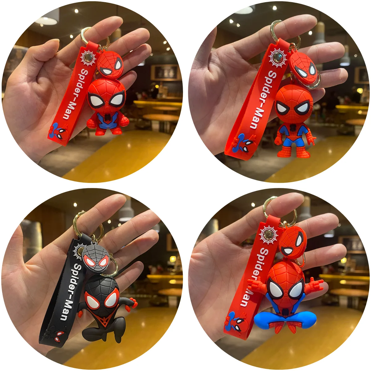 Marvel Человек-паук милая кукла кулон фигурки Мстители Железный человек Капитан