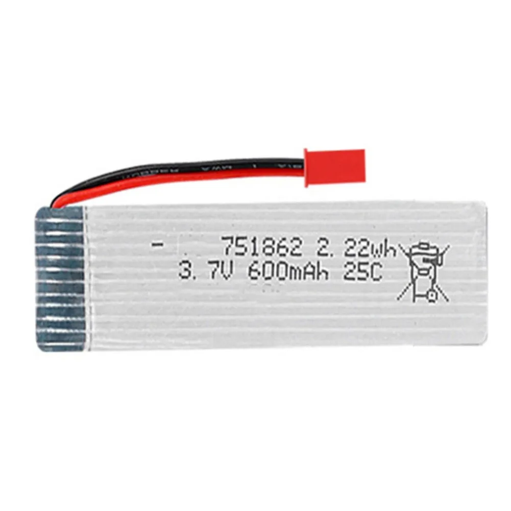 Перезаряжаемый литий-полимерный аккумулятор 3 7 в 751862 20C 600 мАч для спортивных