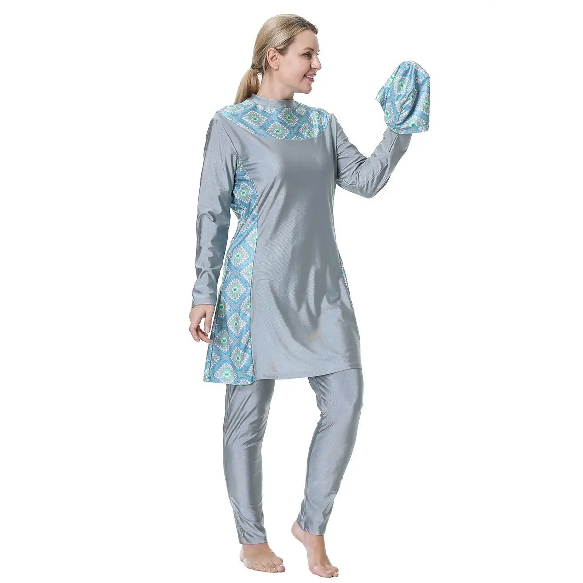 Burkini 3 Pieces Muslim Swimwear 2023 Plus Size Bathing Suit Women Swimsuit Islamique Burkini Femme Musulmane Abaya
