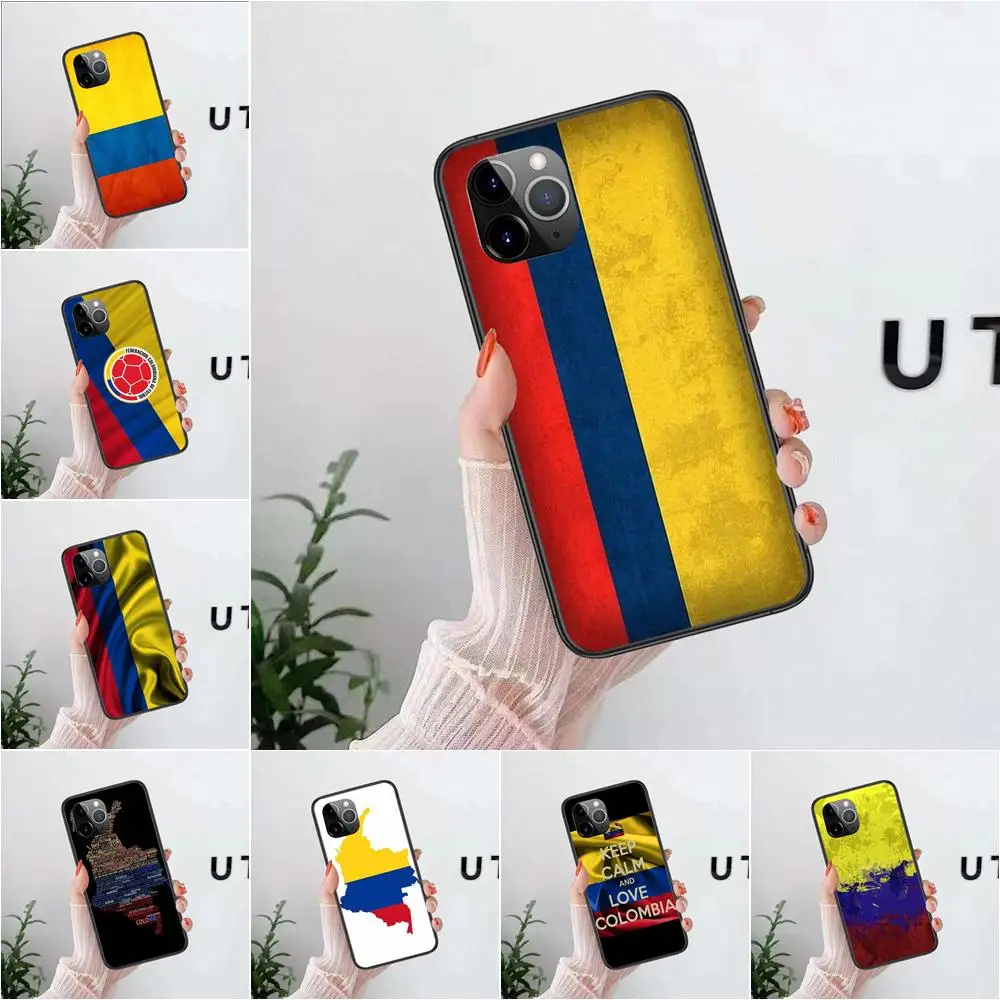 Black Bumper Colombia Flag Super Cheap For Huawei P9 P10 P20 P30 P40 P50 Mini Lite E Lite Pro Plus 5G 2019