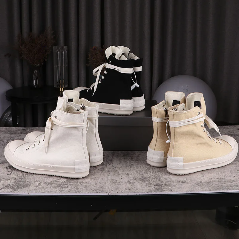 Оригинальные кроссовки Rick на толстой подошве мужские парусиновые туфли Owens