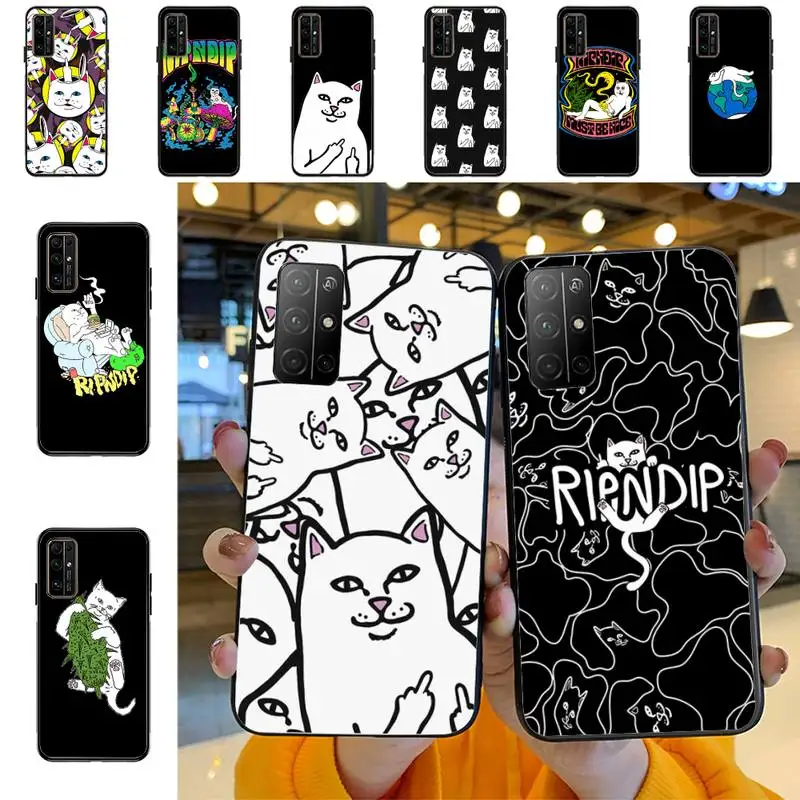 

Middle Cute fingers Cat-R-Ripndips Phone Case for Huawei Honor 10 i 8X C 5A 20 9 10 30 lite pro Voew 10 20 V30
