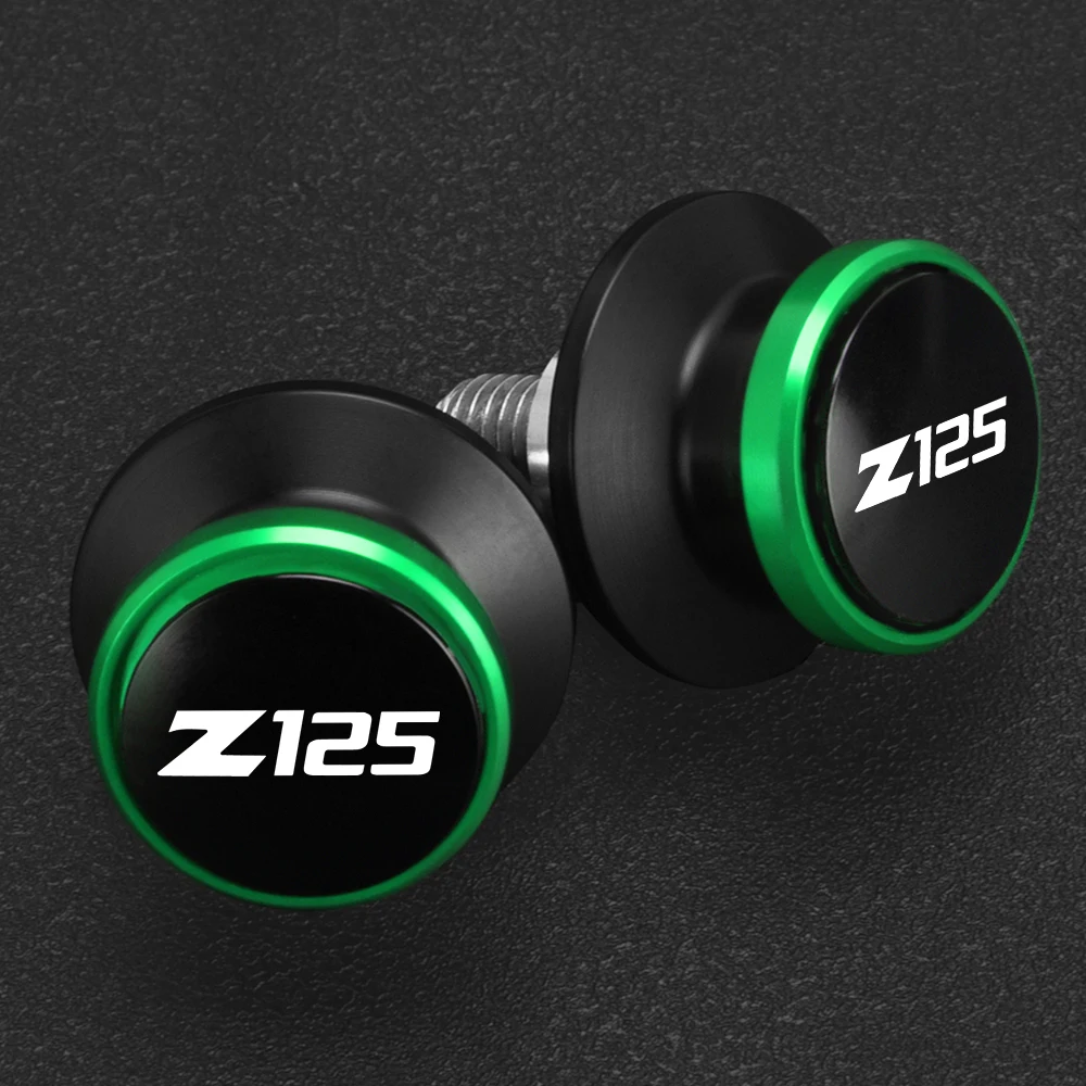 

For KAWASAKI Z125 Z 125 2015 2016 2017 2018 Motorcycles Accessible 6MM Swingarm Spools Rear Stand Screws Sliders Z125 2015-2018