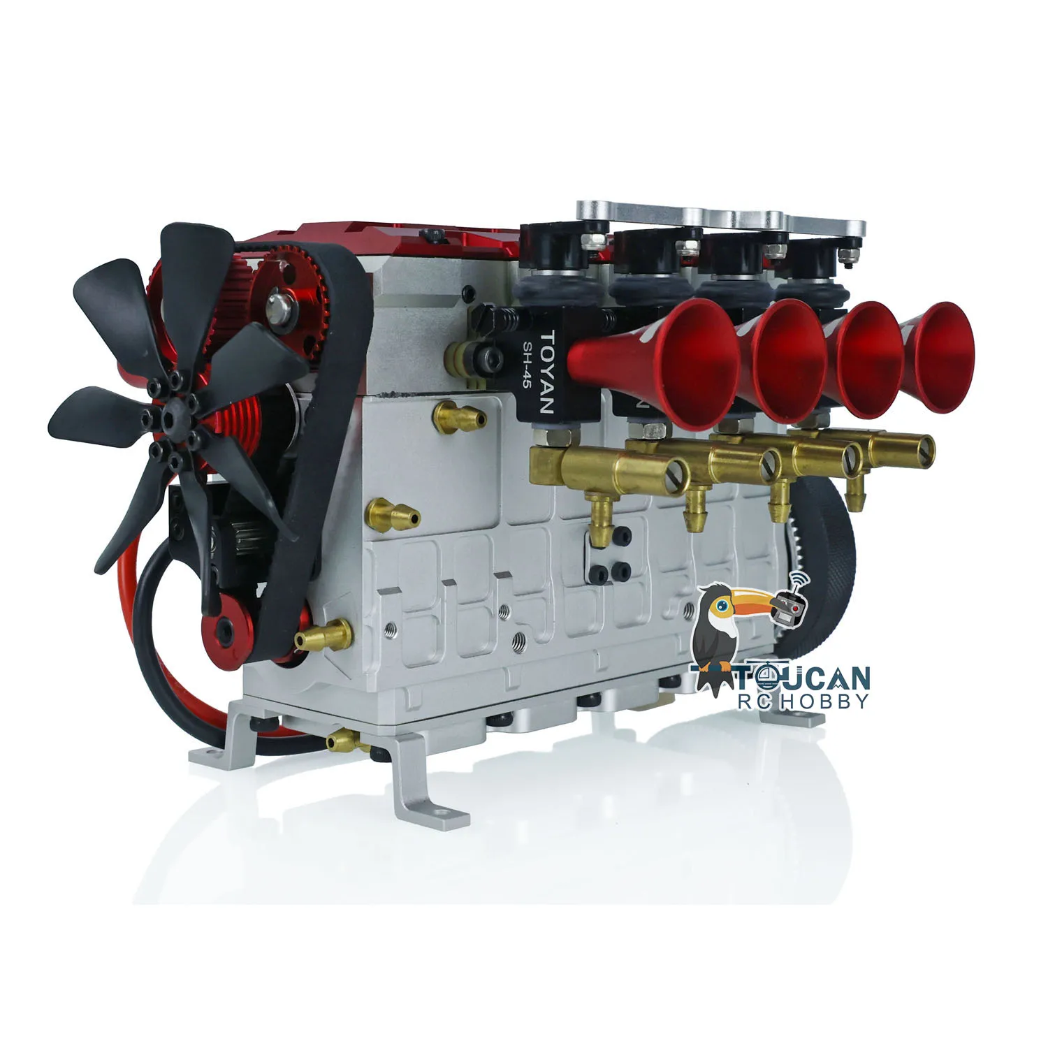 In Stock TOYAN Methanol Engine 14CC Inline 4 Cylinder 4 Stroke Water Coolling Engine Model For RC Car Airplane Boat FS-L400