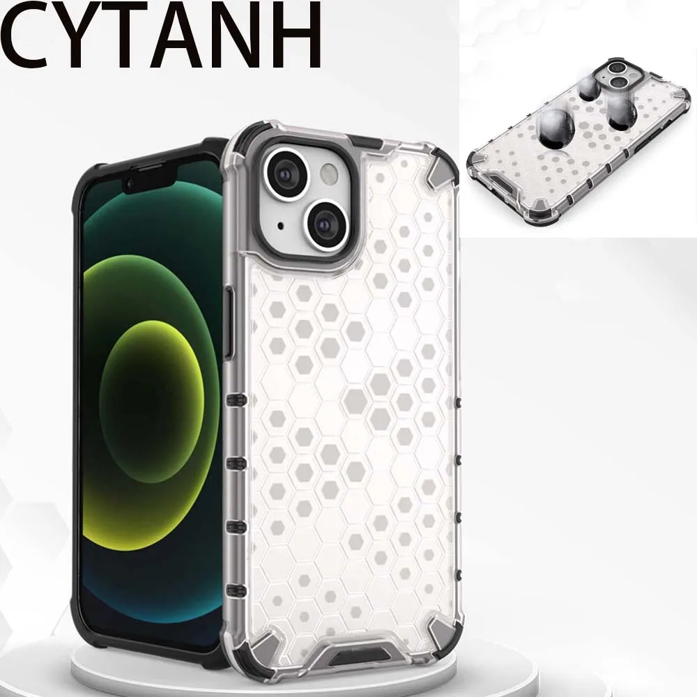 

Case For Huawei Honor Mate Nova 3i Y9 9X 10S 20 30 30S V30 40 P40 40E pro PLUS lite Prime 2019 Honeycomb Clear Shockproof Cover