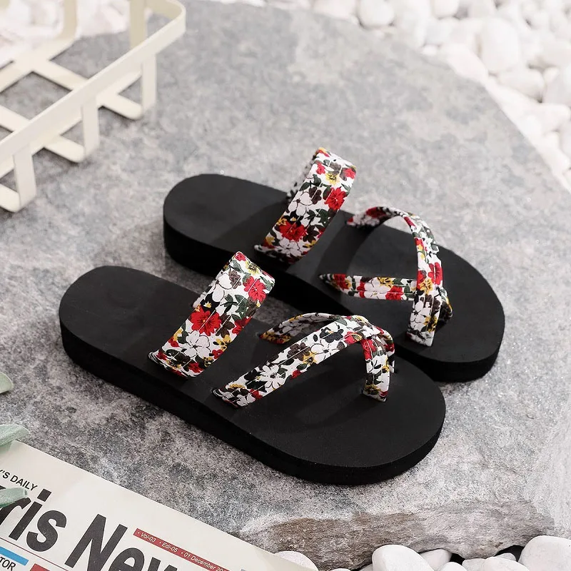 

Summer Womens Flip Flops Casual Slippers Flat Sandals Beach Open Toe Shoes Fashion Platform Ladies Sandals Zapatos De Mujer