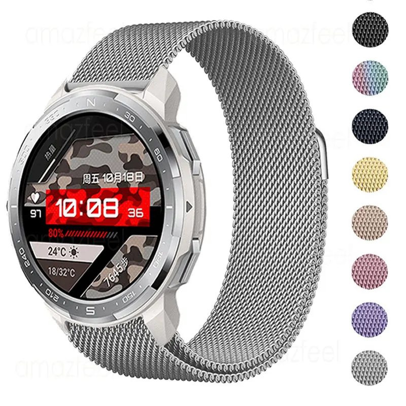 

Metal Bracelet For HONOR Watch GS Pro Smart Watch Magnetic Strap For Honor Watch GS3 / Honor Magic Watch 2 42mm 46mm Wrsit Band