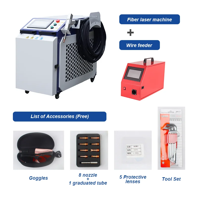 Лидер продаж волоконная резка 1500 Вт/2000 Вт/3000 Вт 3 в 1 лазерная сварка Lightweld Hine для